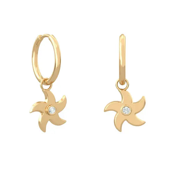 Etoile de Mer Hoop Earrings