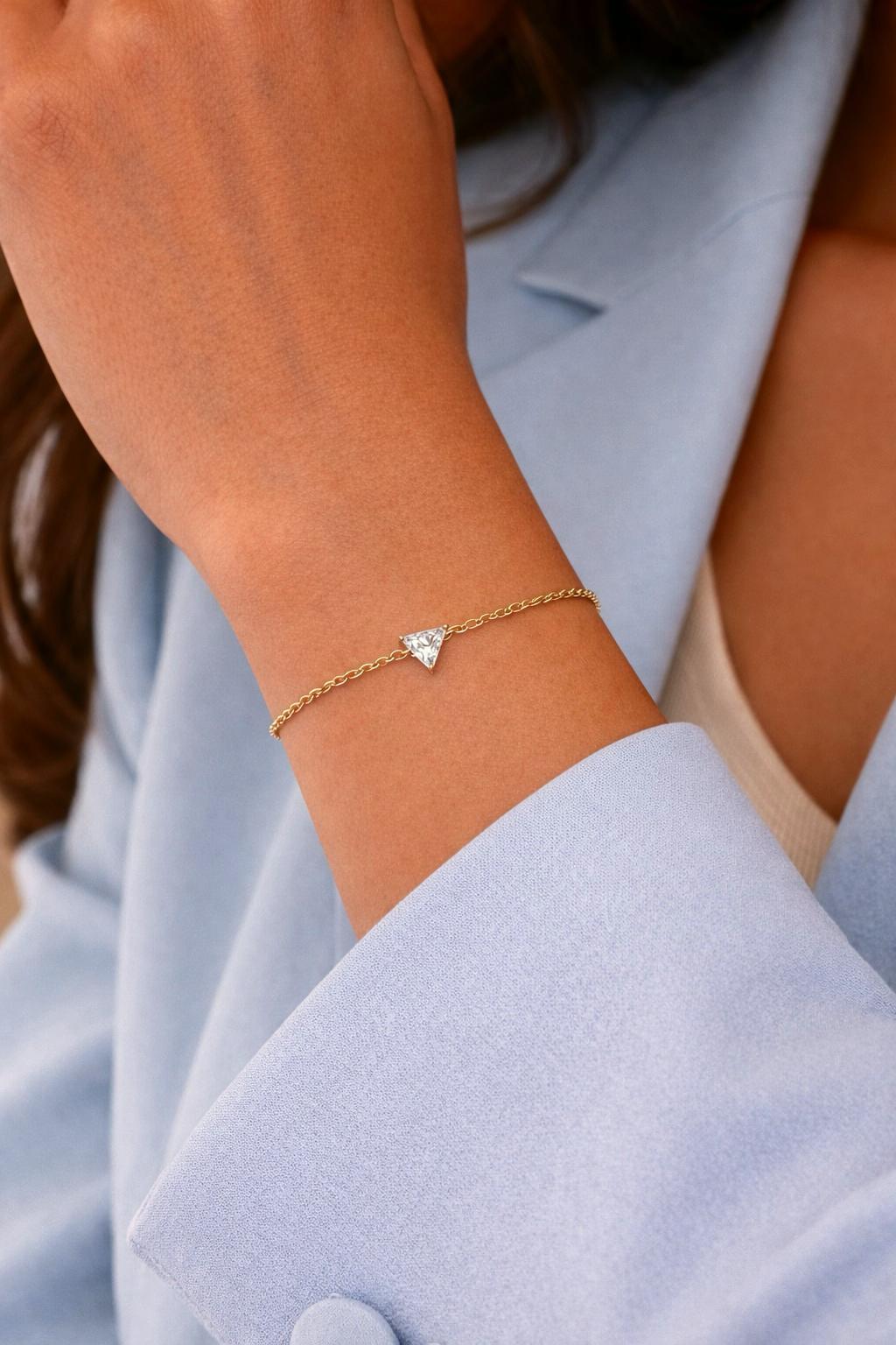 Triangle Cut Bracelet