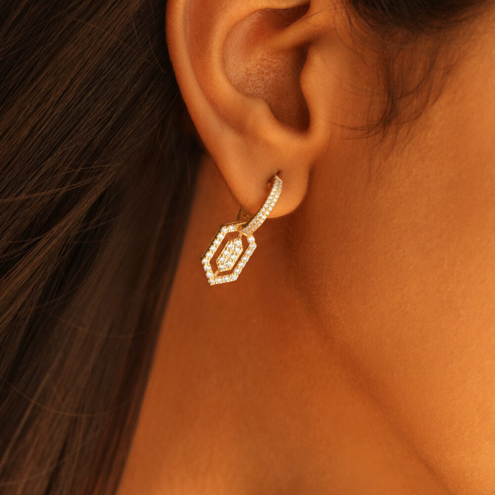 Marnier Pendant Hoop Earrings