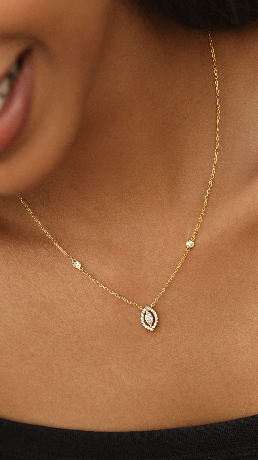 Verona Marquise Cut Necklace