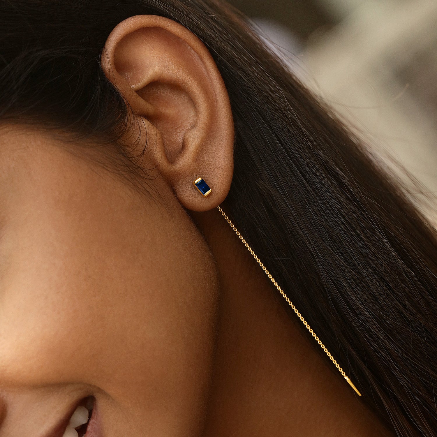 Azure Precious Stone Earrings