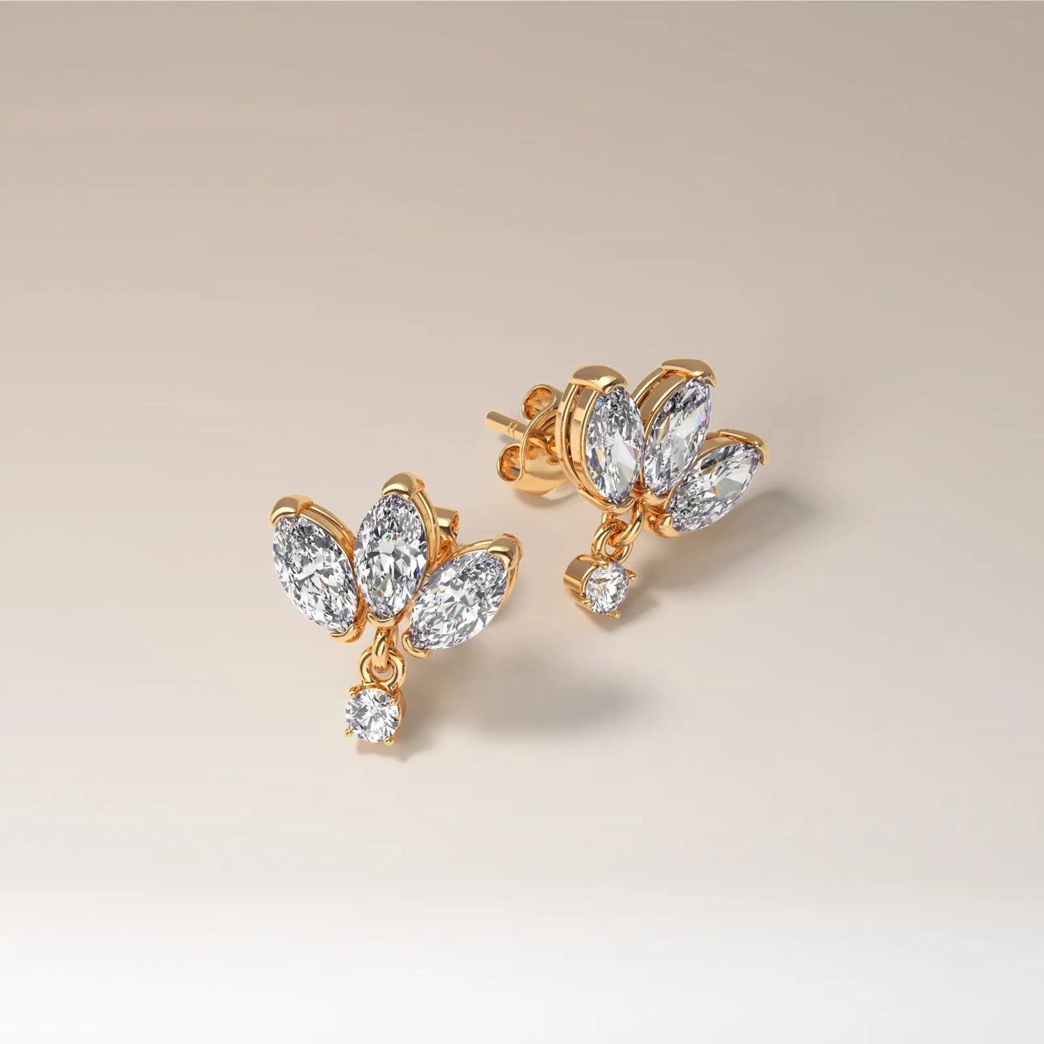 Classic Marquise Stud Earrings