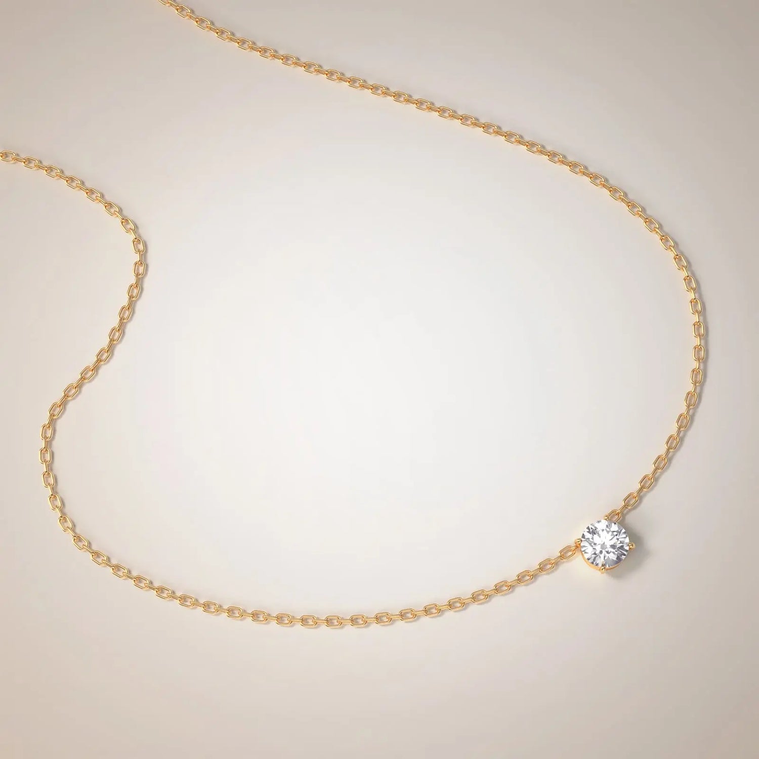 Solitaire Floating Necklace