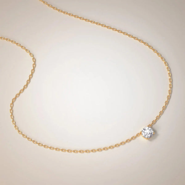 Solitaire Floating Necklace