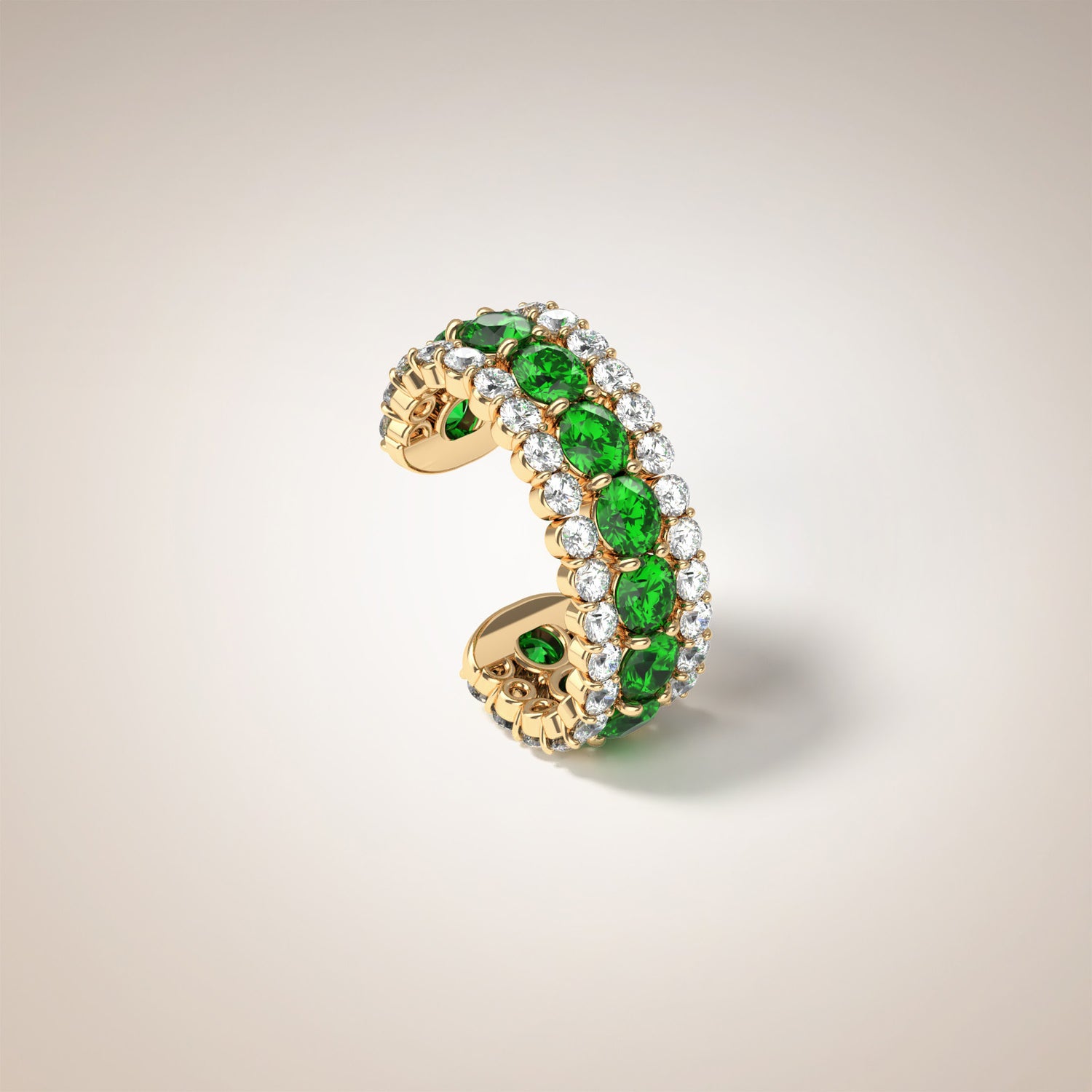 Chic Cuff Precious Stone  Earring