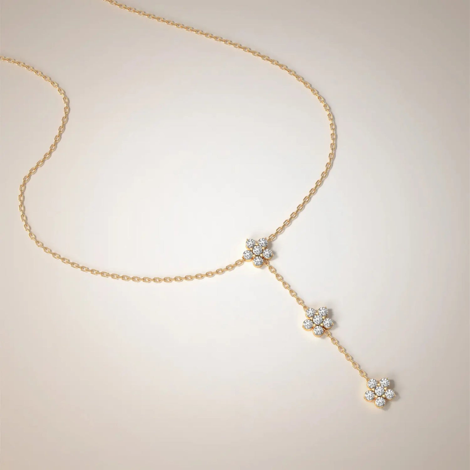Red Carpet Trilogy Fairy Flower Necklace