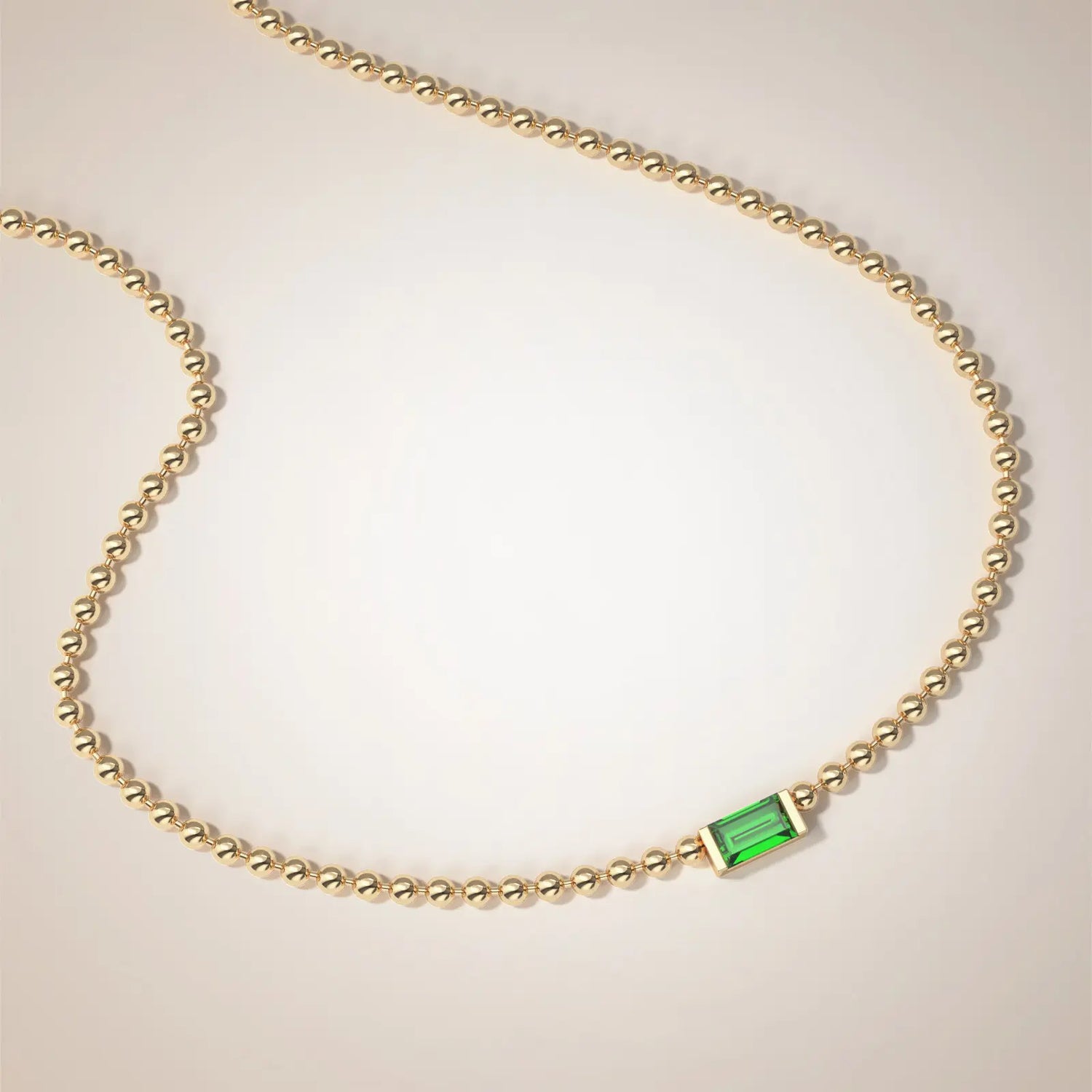 Azure Precious Stone Beads Necklace