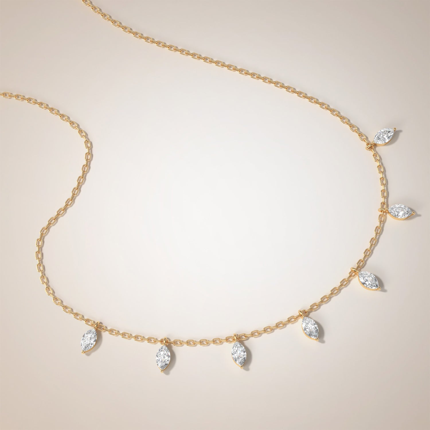 Marquise Droplets Necklace