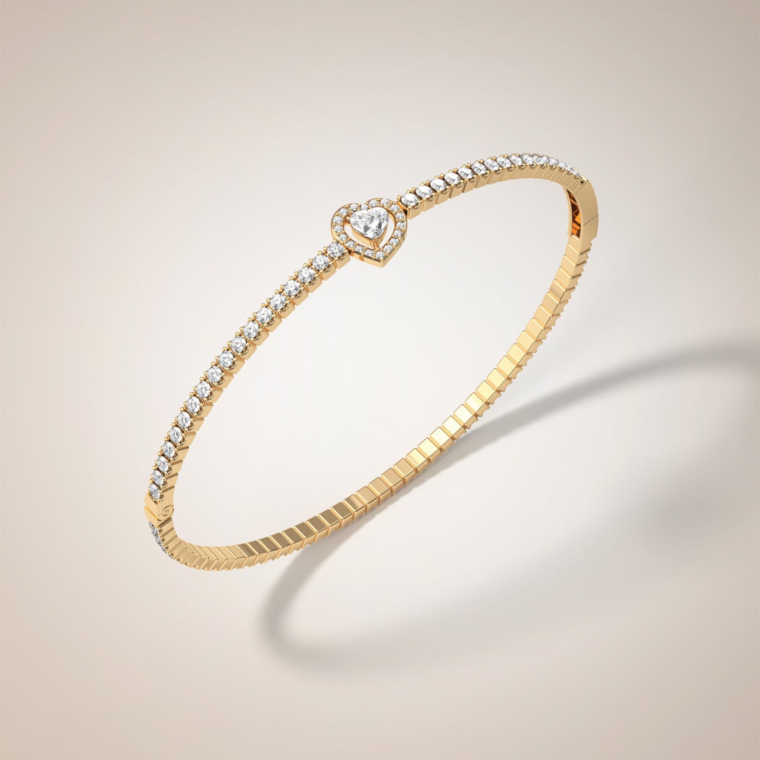 Heart-Cut Verona Diamond Bracelet