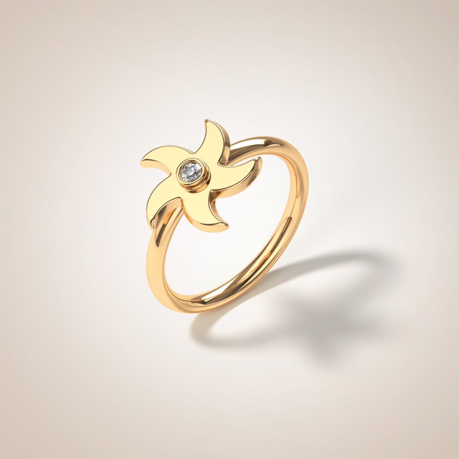 Etoile de Mer Diamond Ring