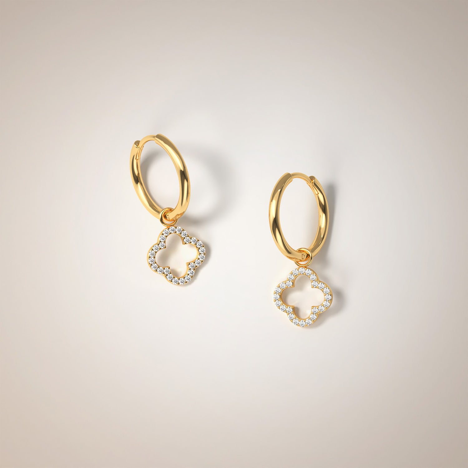 Clover Hoop Earrings