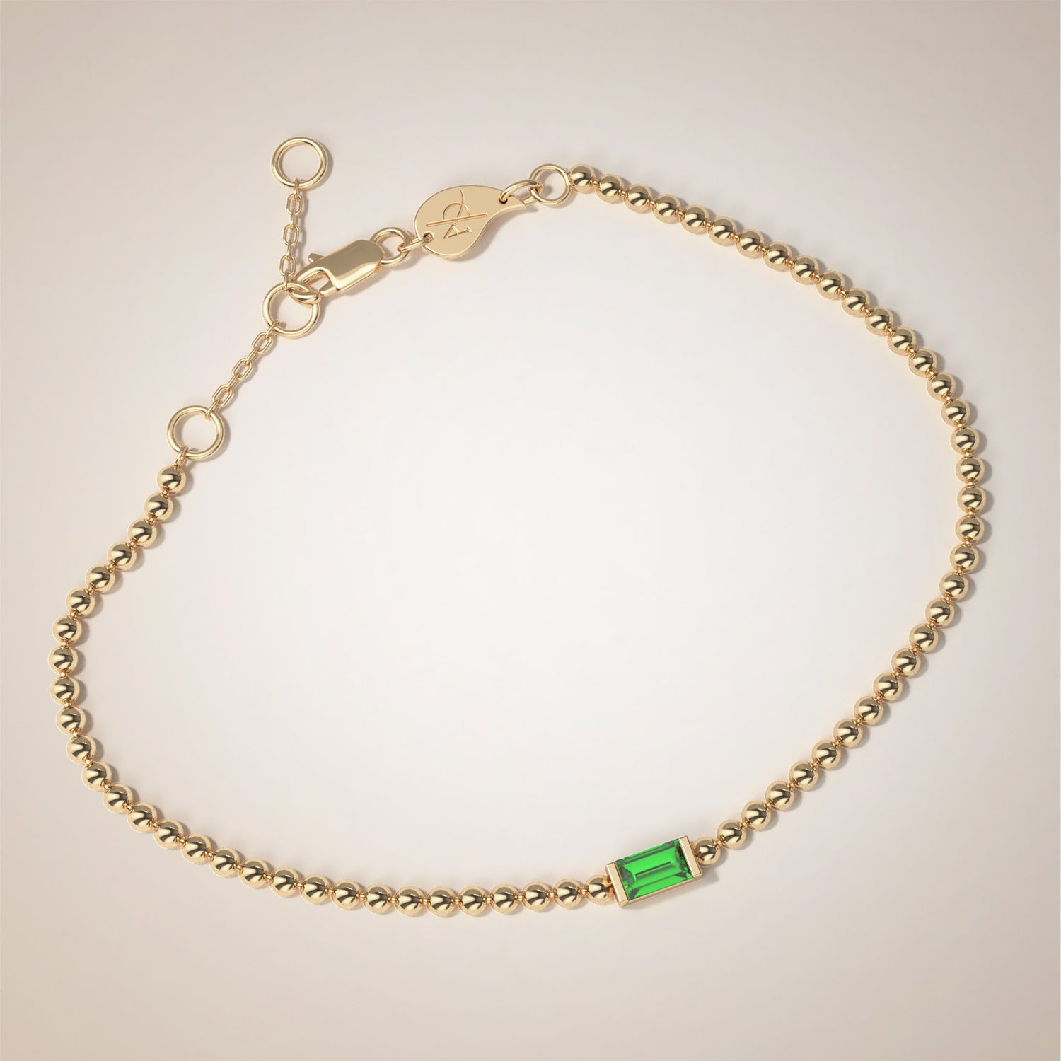 Azure Precious Stone Beads Bracelet