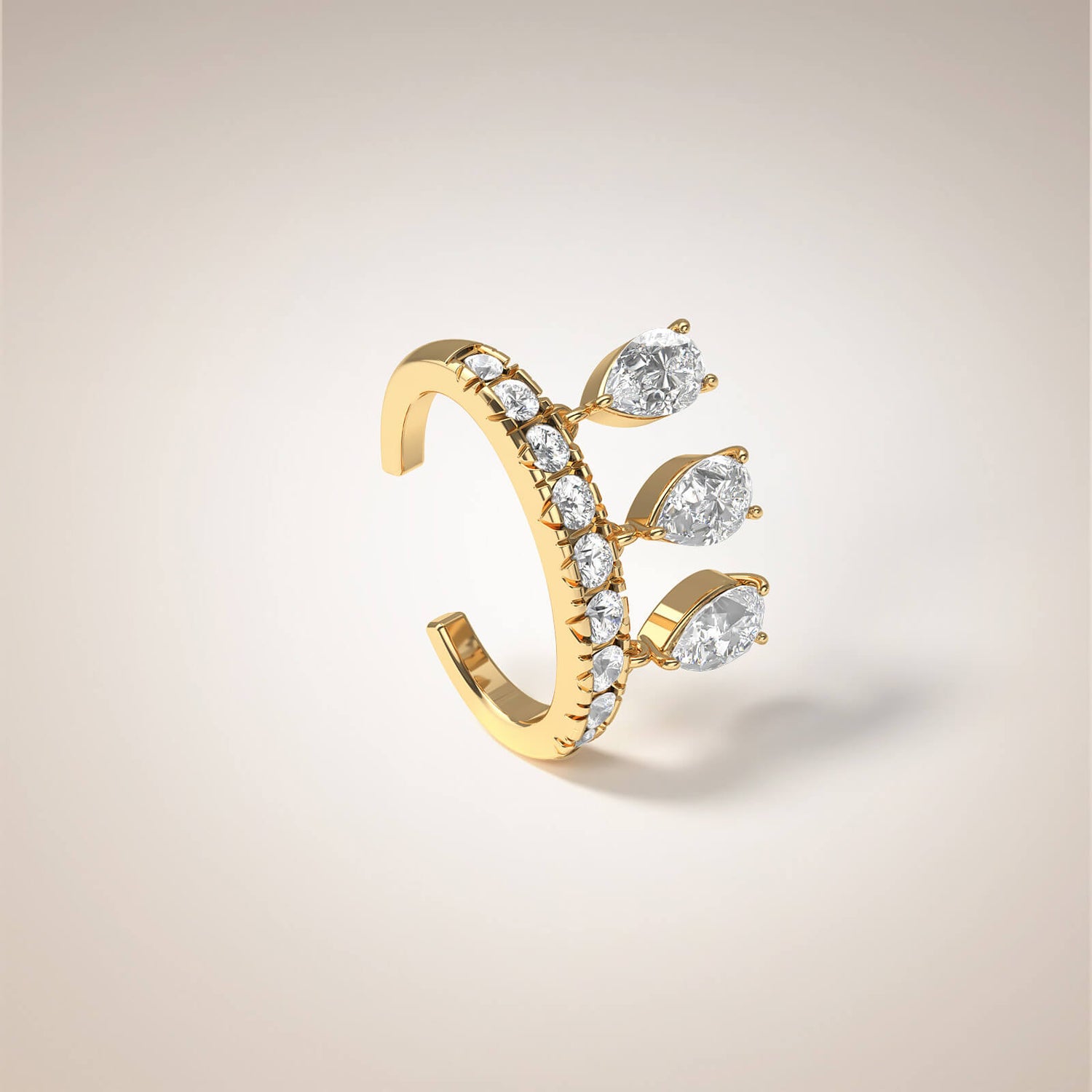 Triplet Pear Ear Cuff