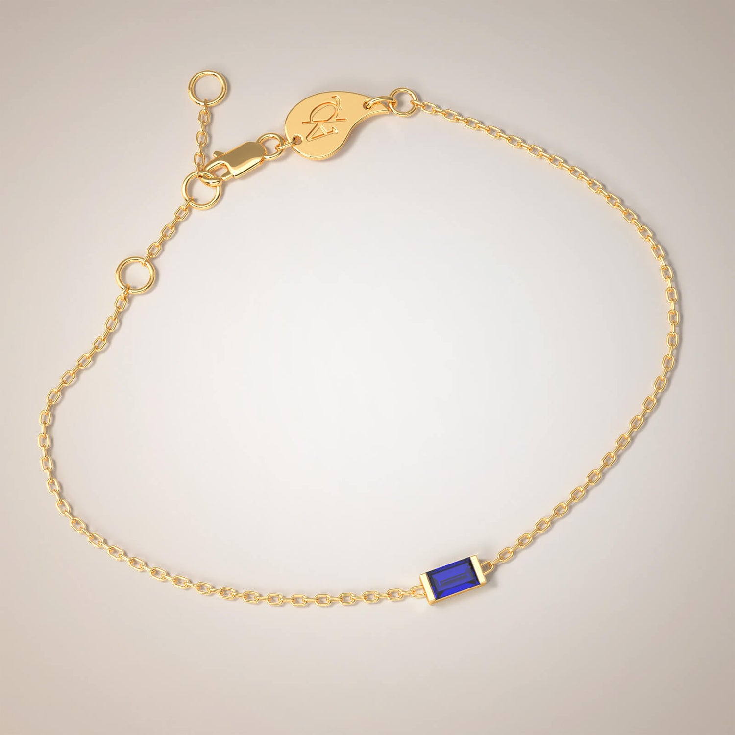 Azure Precious Stone Anklet