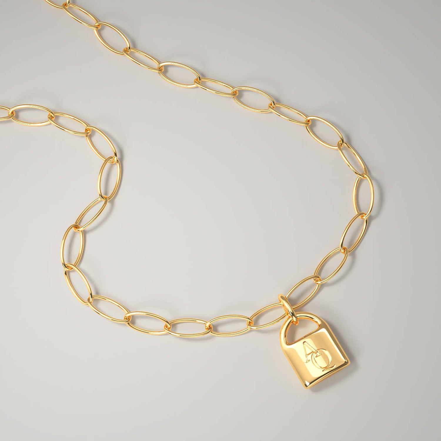 Links Lock  Necklace