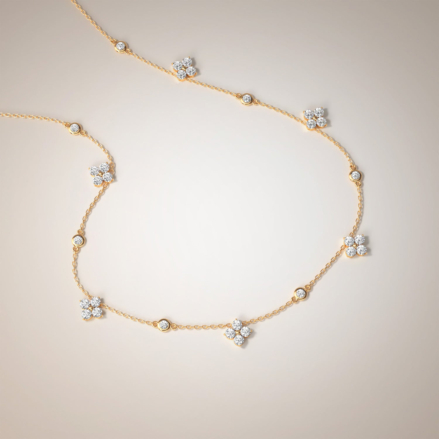 Gold diamond choker necklace – Fairy Constellation Choker