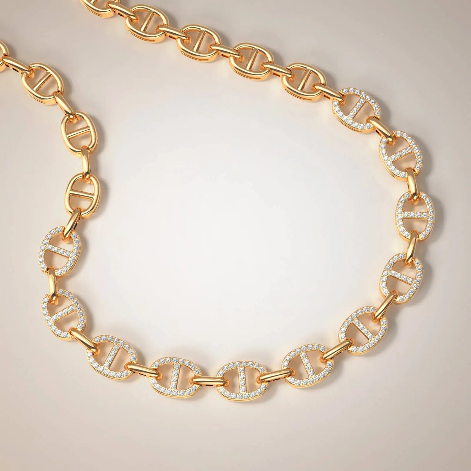 Gold Diamond Choker – Olympia Choker