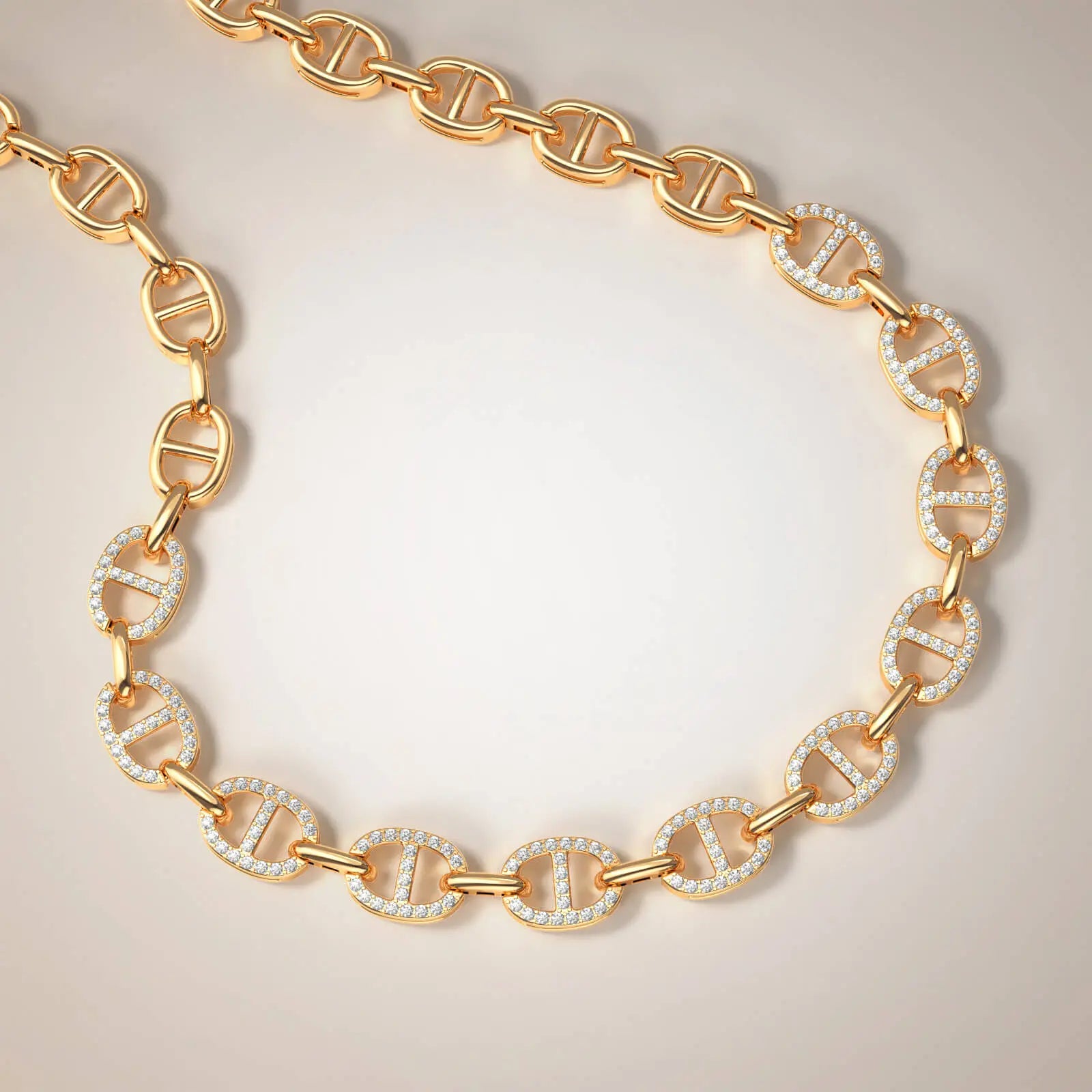 Gold Diamond Choker – Olympia Choker