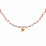 Little Star Pearls Choker necklace, solid 18K gold, view 5 of 9