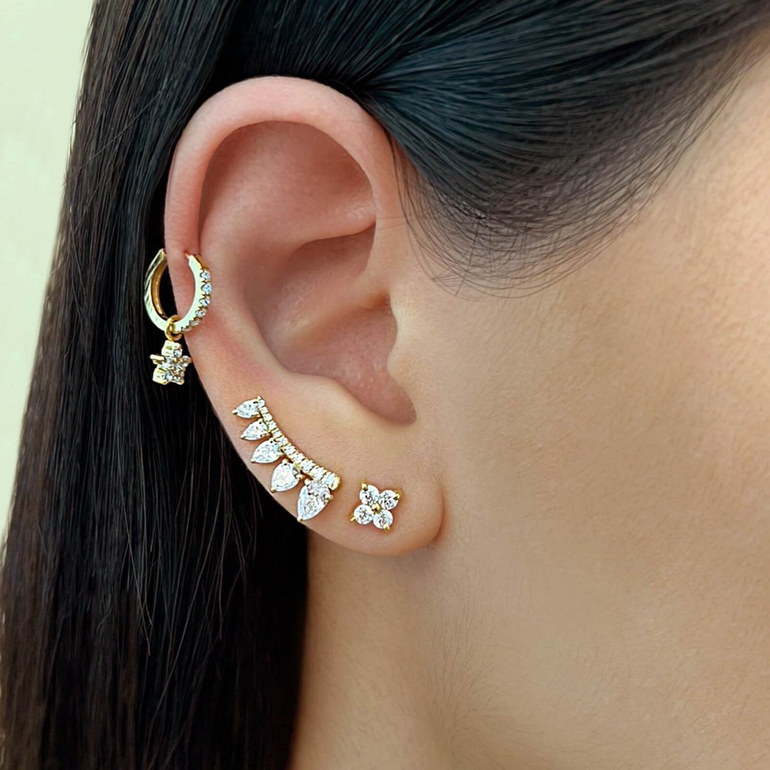 Montes Pear Stud Earrings