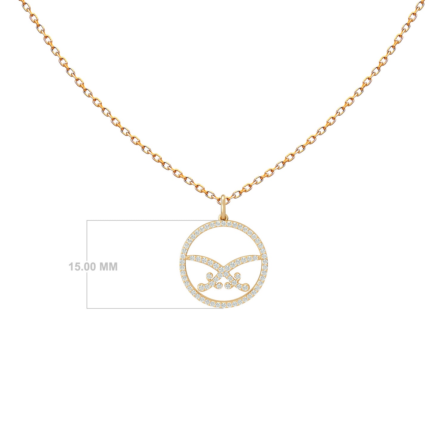 Necklace Saudi Arabia Circle Diamond