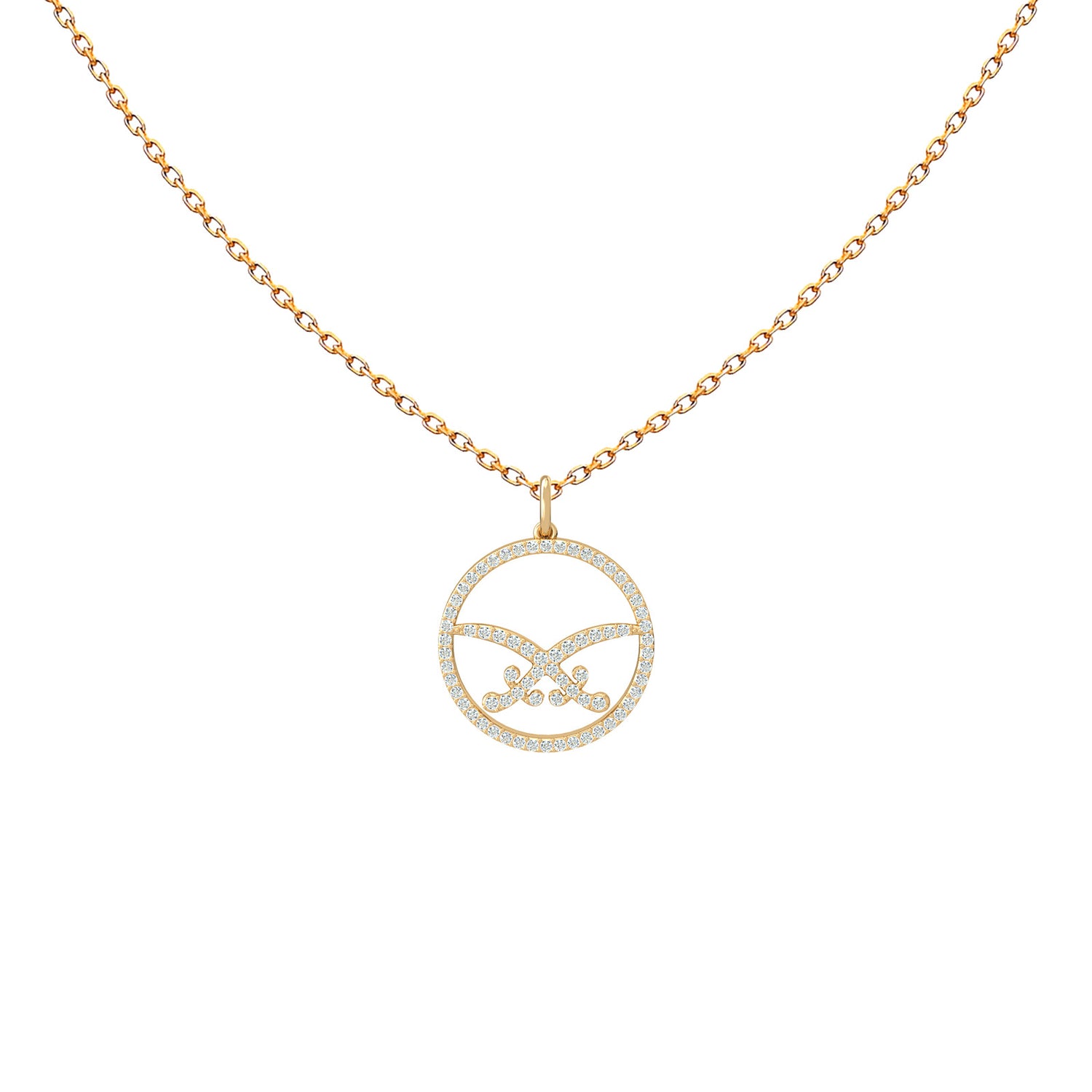Necklace Saudi Arabia Circle Diamond