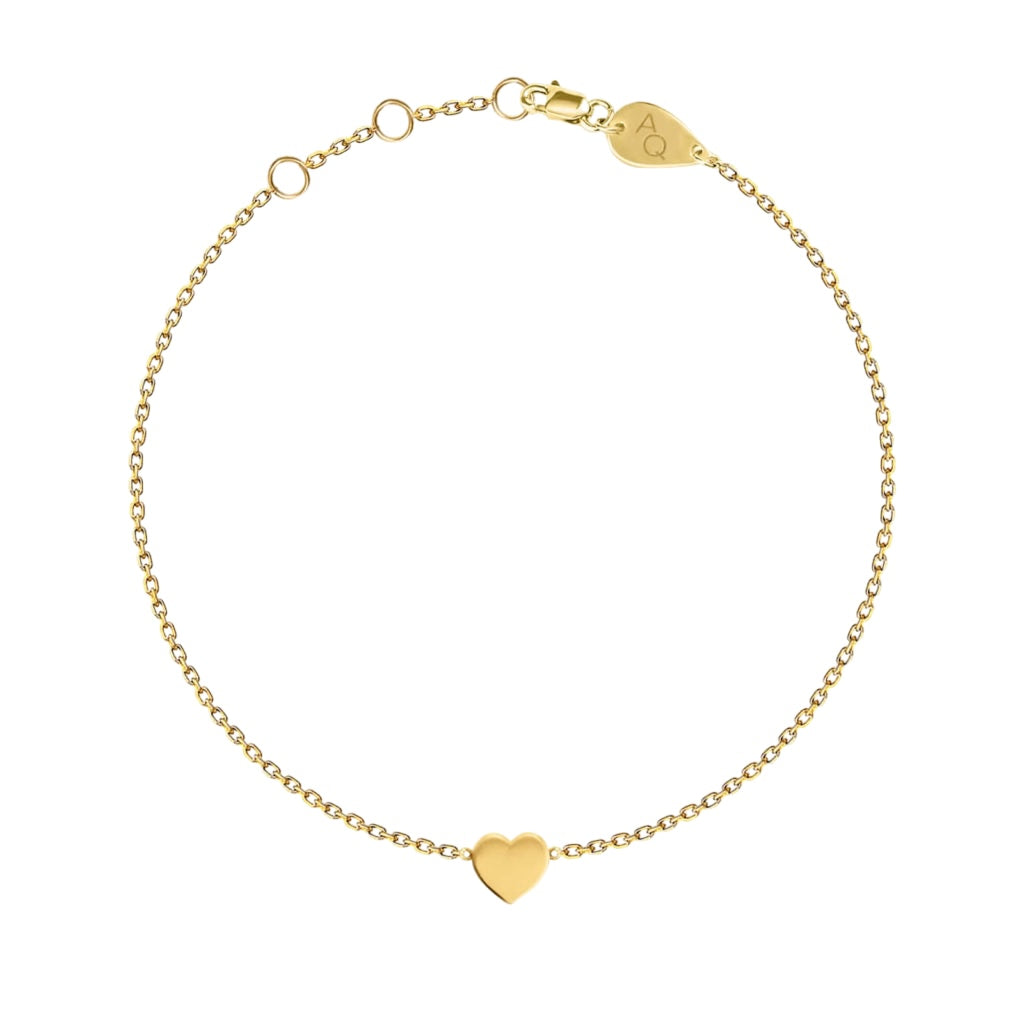 Gold Heart Baby Anklet
