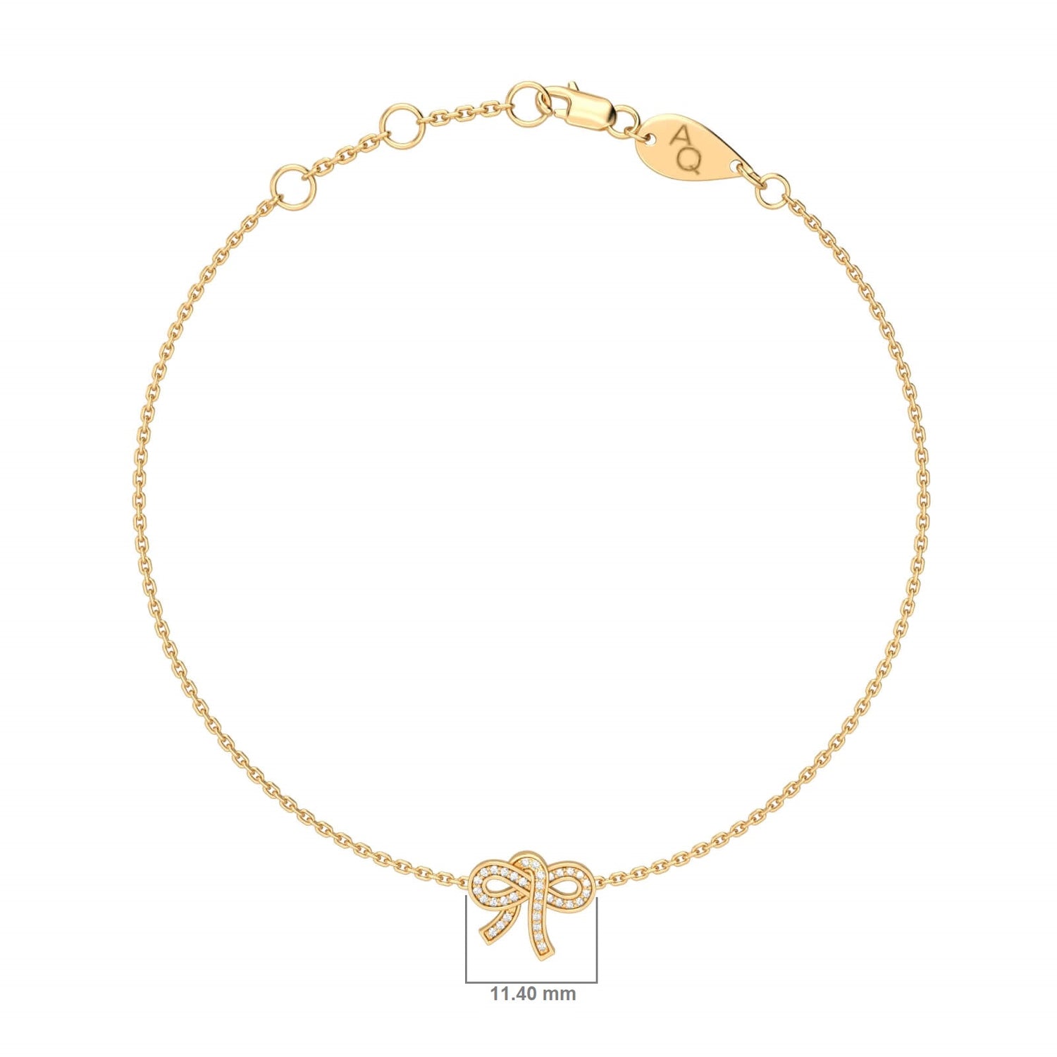 Diamonds Bow Anklet