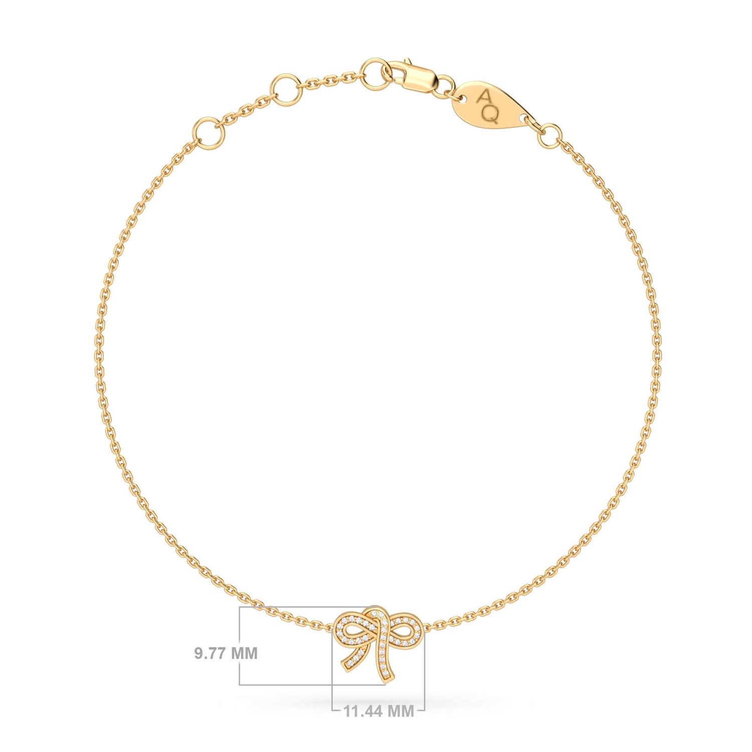 Diamond Bow Baby Bracelet