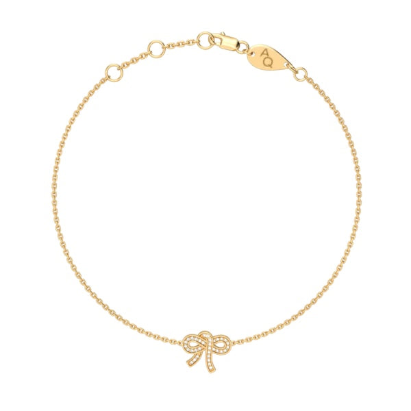 Diamond Bow Baby Bracelet