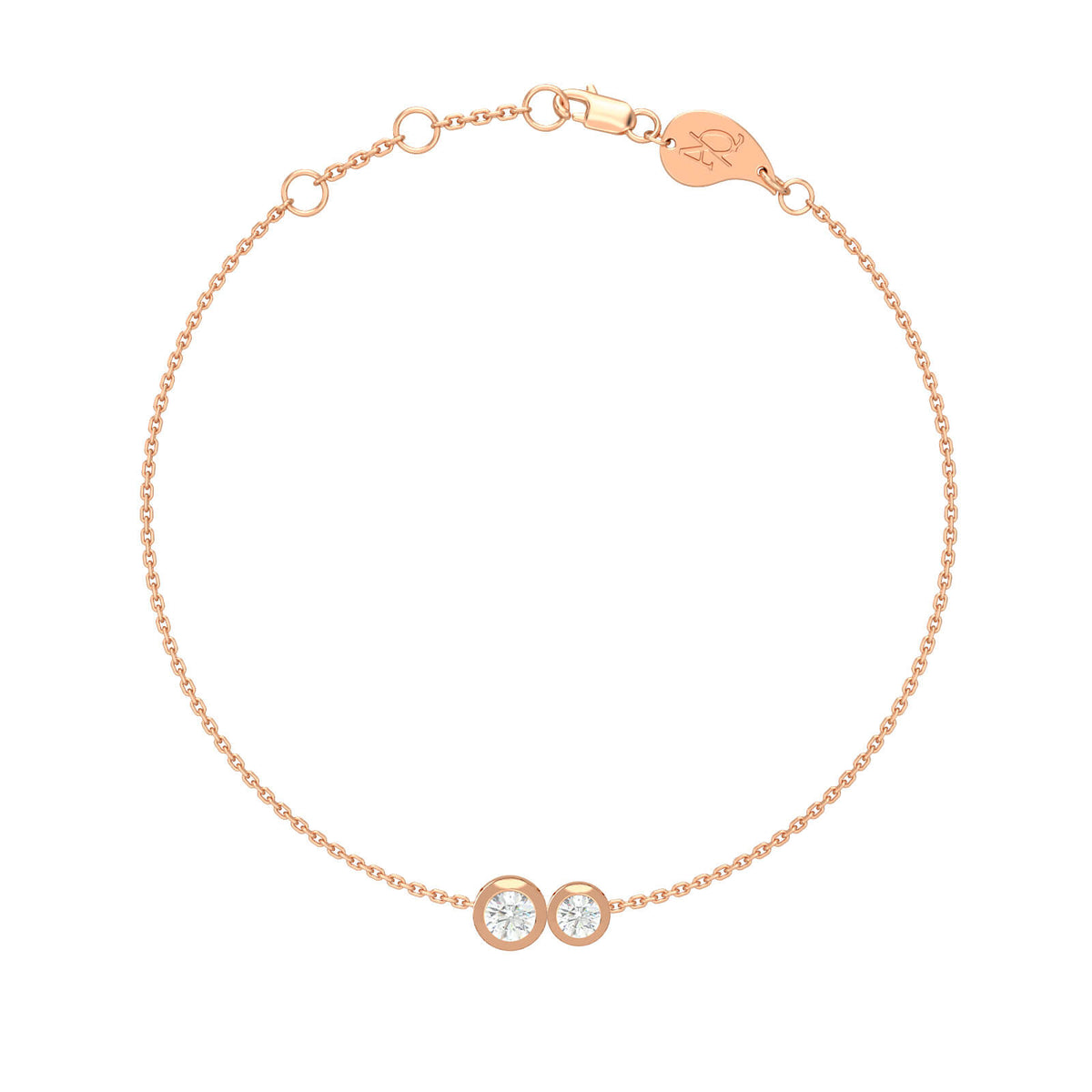 Duo Bracelet, solid 18K gold, view 4 of 5