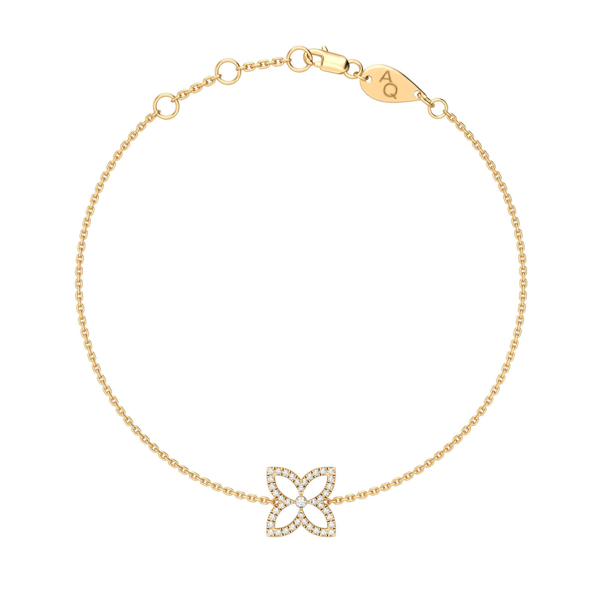 Hera Bracelet, solid 18K gold, by Aquae Jewels