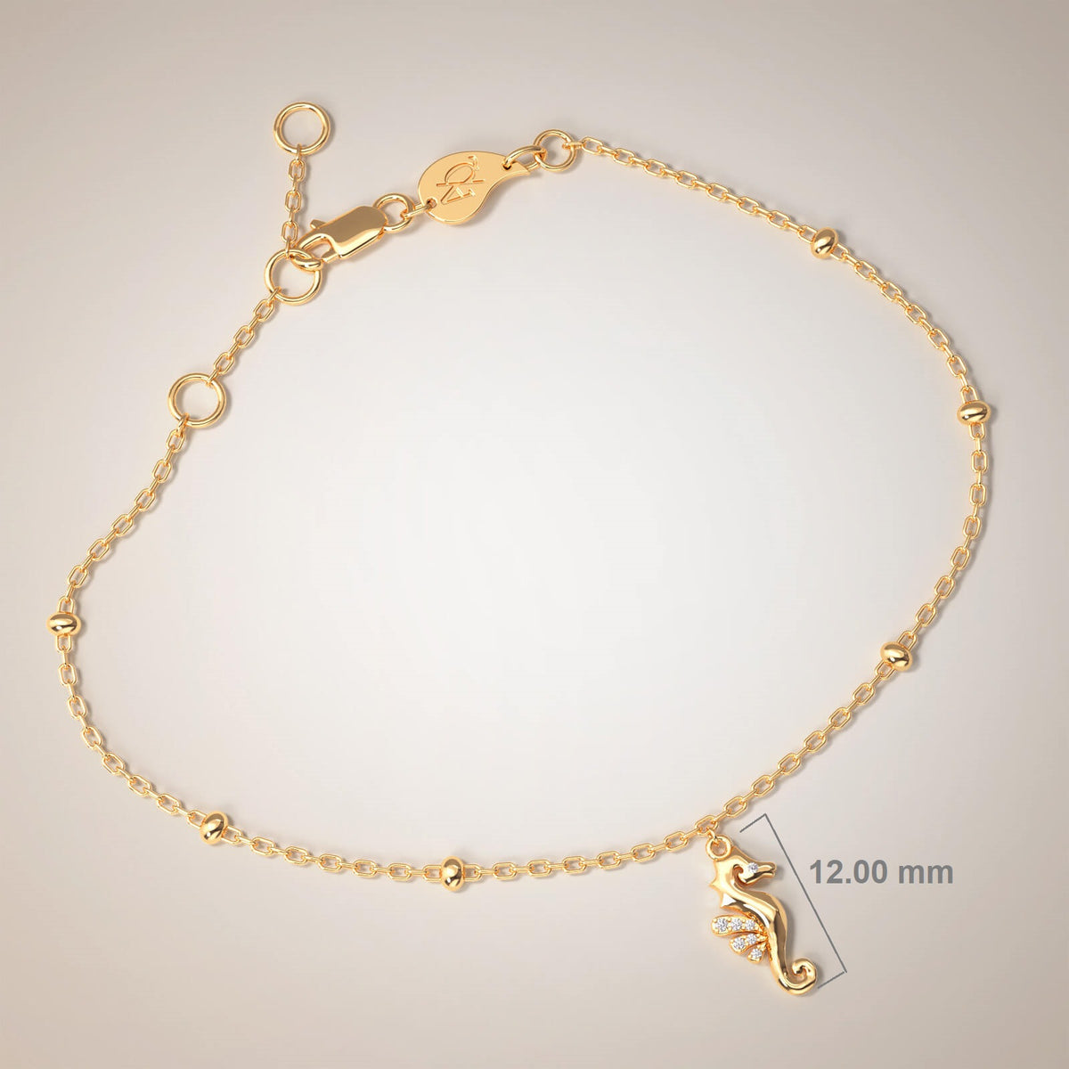 Cavigliera Mini Charm Cavalluccio Marino