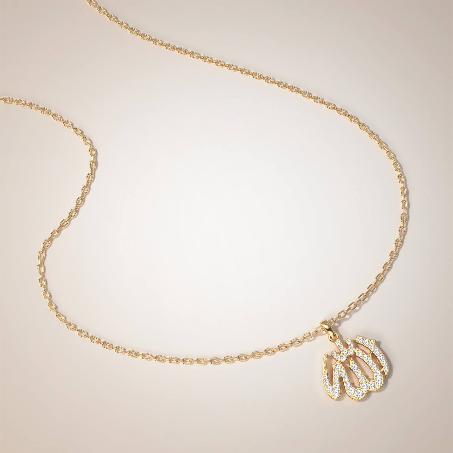 Diamond Allah Necklace