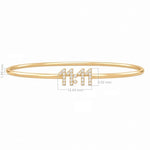 11:11 Gold Bangle, solid 18K gold, view 4 of 6