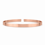 Plain Gold Open Cuff – Imperial, 18K gold bangle by Aquae Jewels