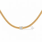 Cuban Round Choker by Aquae Jewels, view 3 of 5