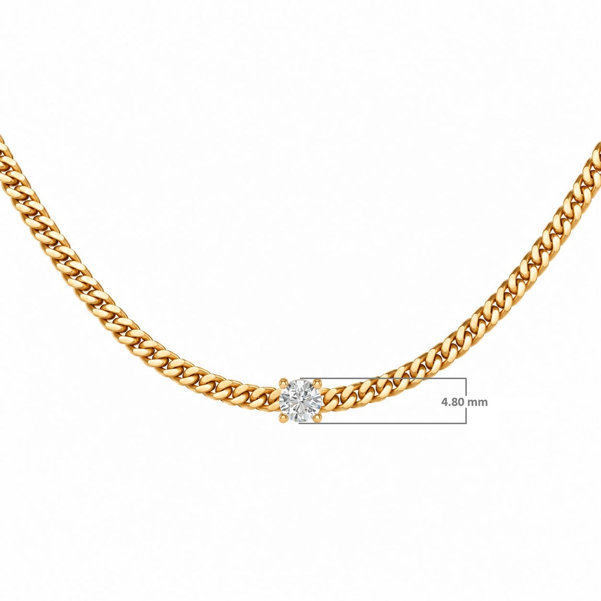 Cuban Round Choker by Aquae Jewels, view 3 of 5