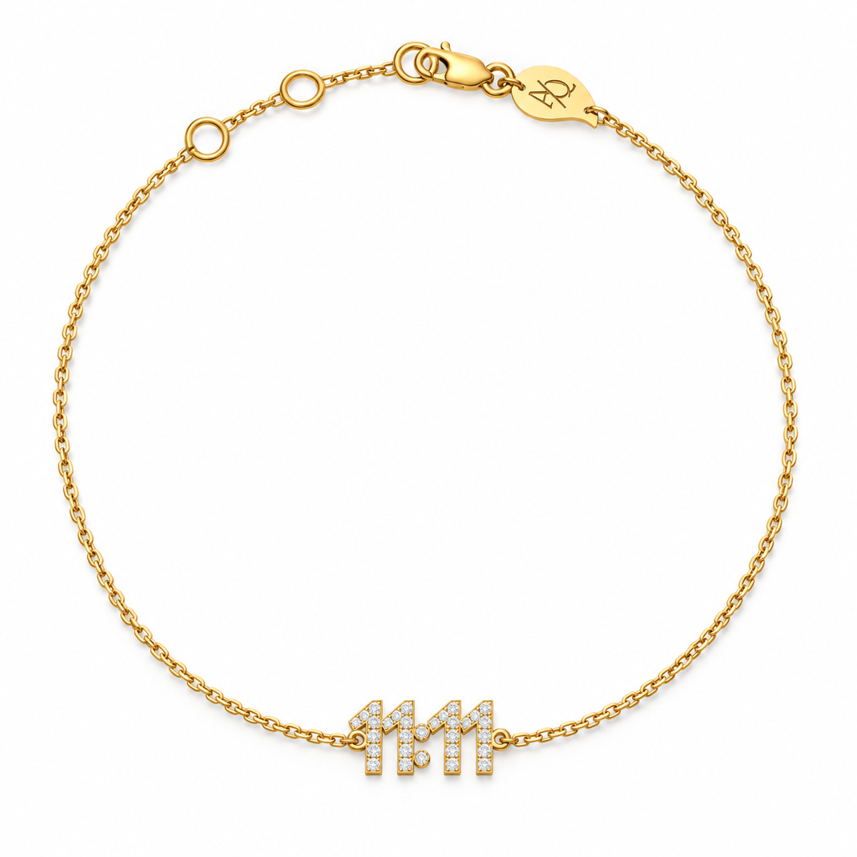11:11 Diamond Bracelet, solid 18K gold, view 2 of 6