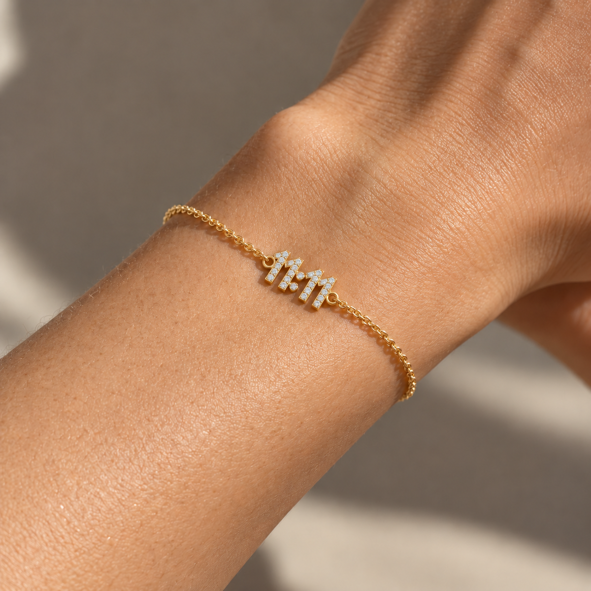 11:11 Diamond Bracelet, solid 18K gold, view 5 of 6