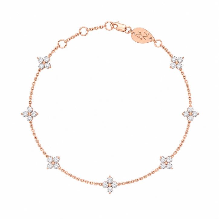 Constellation Fairy Anklet, 18K gold and diamonds