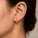 Classic Hoop Earrings in solid 18K gold