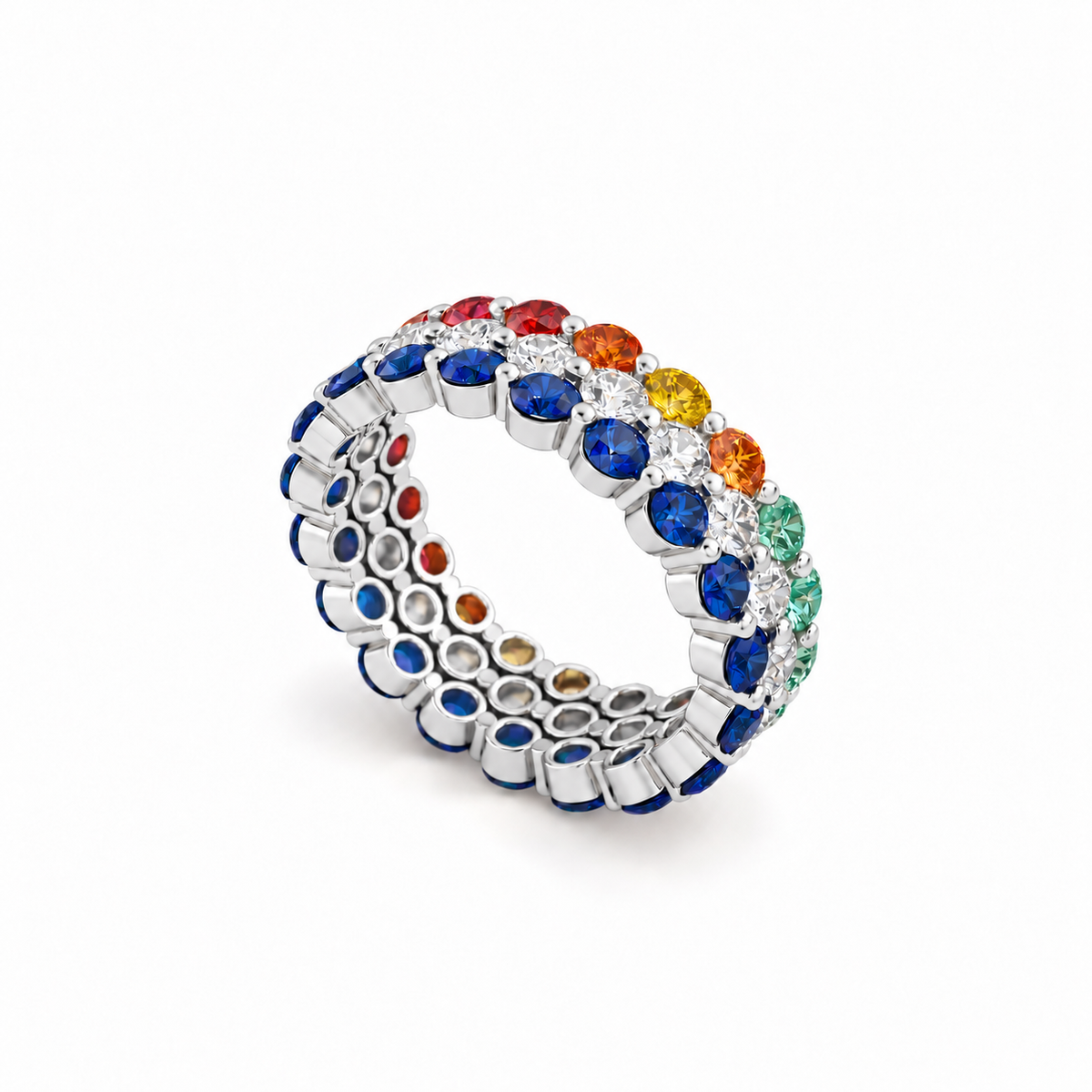 Amelia Precious Stone Ring, solid 18K gold, by Aquae Jewels
