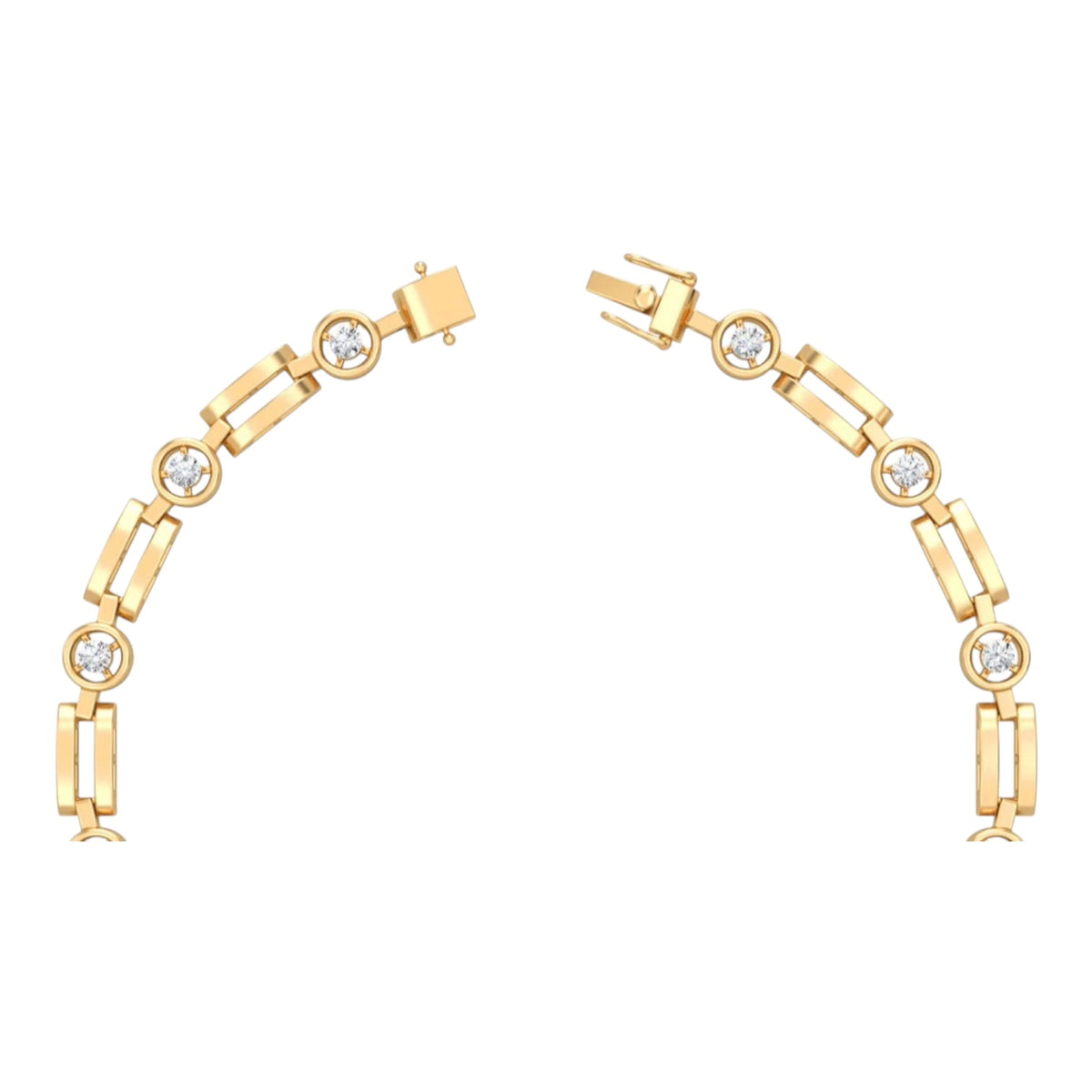 Clasp of the Rockefeller necklace in 18K gold