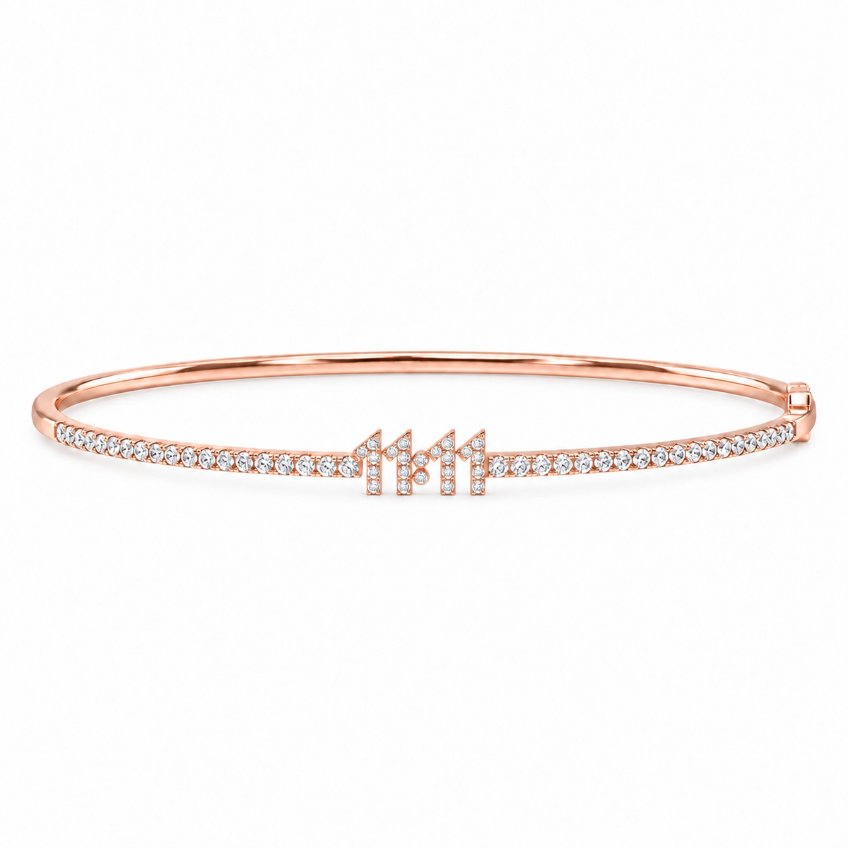11:11 Diamond Bangle, solid 18K gold, view 2 of 5