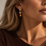 Astoria Mini Earrings, solid 18K gold, view 3 of 8
