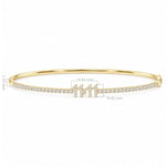 11:11 Diamond Bangle, solid 18K gold, view 4 of 5