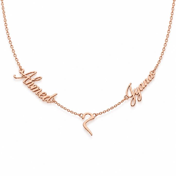 Two Souls Necklace, solid 18K gold, view 2 of 4