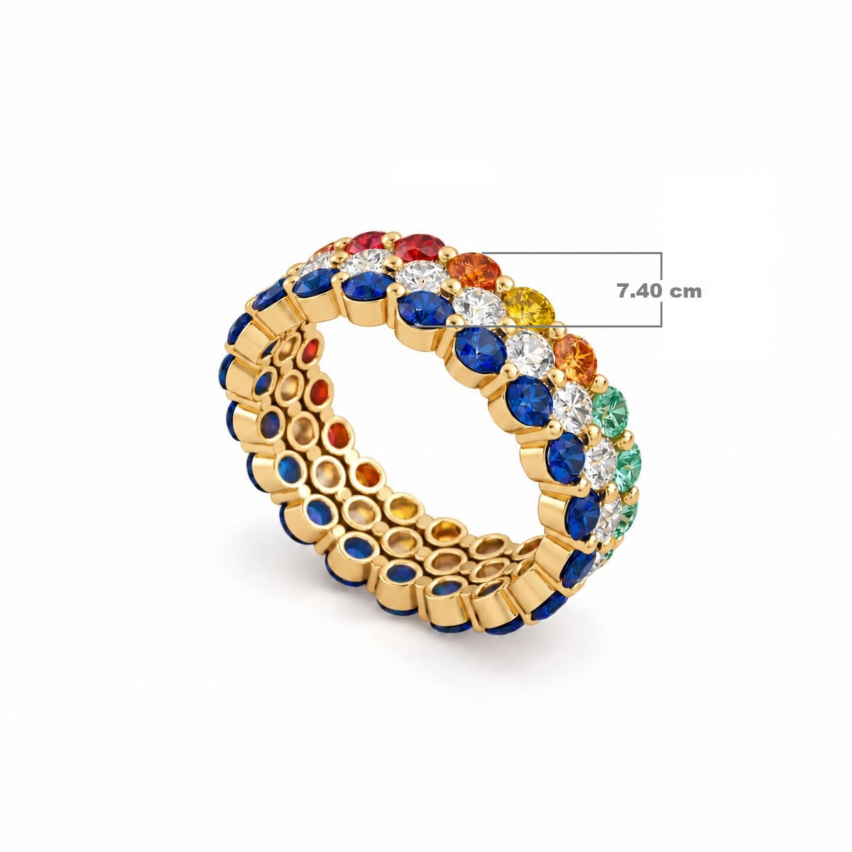 Amelia Precious Stone Ring, solid 18K gold, view 5 of 5