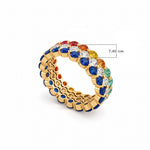 Amelia Precious Stone Ring, solid 18K gold, view 5 of 5